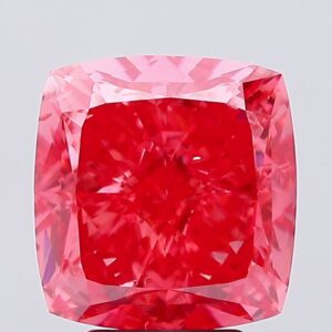 5.04 carat,  colour, SI1 clarity, Cushion shape, Lab Grown Diamond.