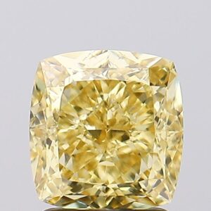 2.07 carat,  colour, VVS2 clarity, Cushion shape, Lab Grown Diamond.