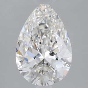 1.67 carat, G colour, VS2 clarity, Pear shape, Lab Grown Diamond.