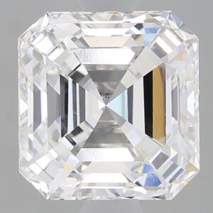1.66 carat, E colour, VS1 clarity, Asscher shape, Lab Grown Diamond.