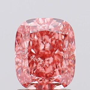 1.7 carat,  colour, SI1 clarity, Cushion shape, Lab Grown Diamond.