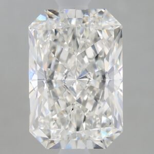 1.67 carat, F colour, VS2 clarity, Radiant shape, Lab Grown Diamond.