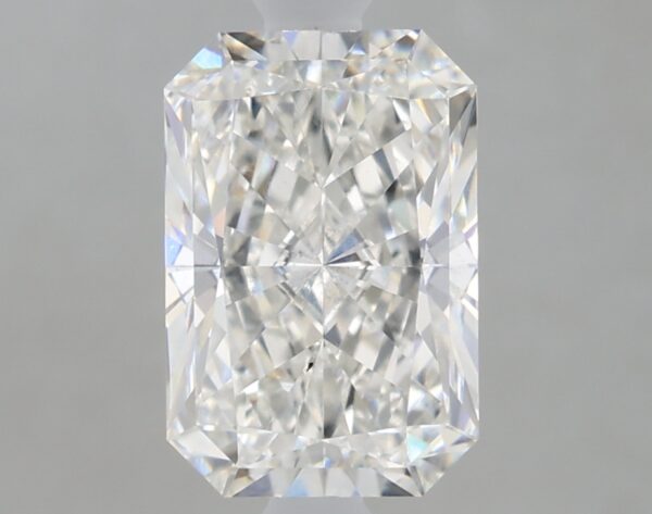 1.67 carat, F colour, VS2 clarity, Radiant shape, Lab Grown Diamond.