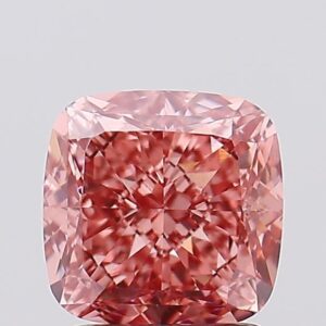 2.08 carat,  colour, VVS2 clarity, Cushion shape, Lab Grown Diamond.