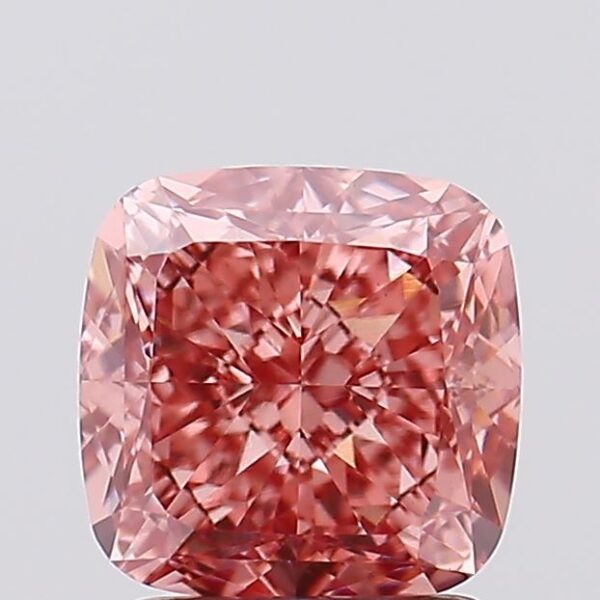 2.08 carat,  colour, VVS2 clarity, Cushion shape, Lab Grown Diamond.