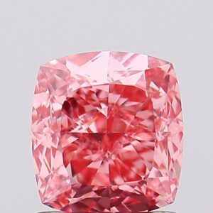 1.29 carat,  colour, VS1 clarity, Cushion shape, Lab Grown Diamond.