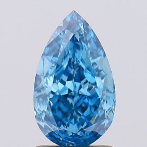 1.72 carat,  colour, VS2 clarity, Pear shape, Lab Grown Diamond.