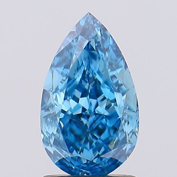 1.72 carat,  colour, VS2 clarity, Pear shape, Lab Grown Diamond.
