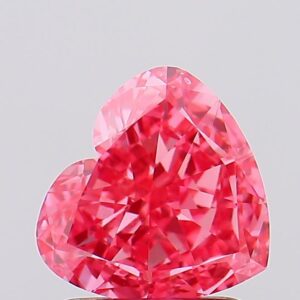 1.51 carat,  colour, VS2 clarity, Heart shape, Lab Grown Diamond.