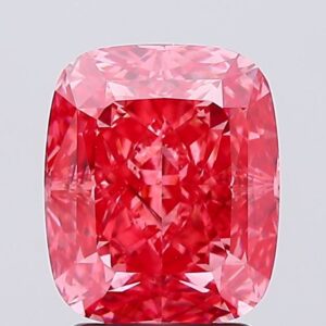 3.02 carat,  colour, SI2 clarity, Cushion shape, Lab Grown Diamond.