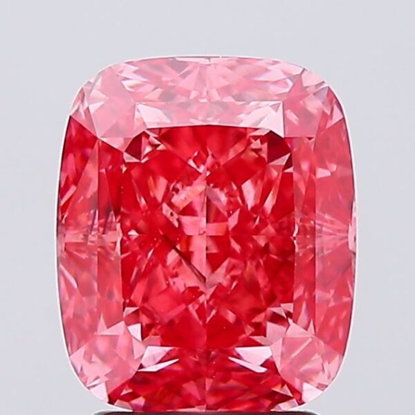 3.02 carat,  colour, SI2 clarity, Cushion shape, Lab Grown Diamond.