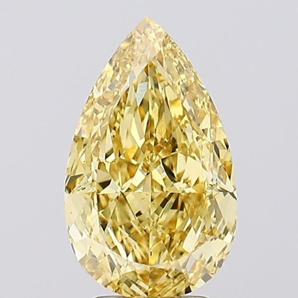 3.63 carat,  colour, VS1 clarity, Pear shape, Lab Grown Diamond.