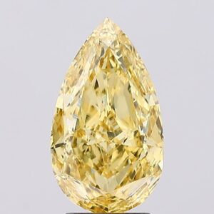 3.05 carat,  colour, VS2 clarity, Pear shape, Lab Grown Diamond.
