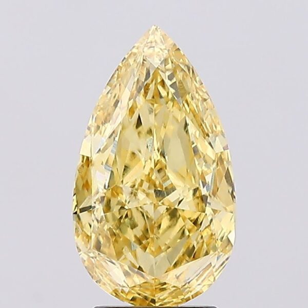 3.05 carat,  colour, VS2 clarity, Pear shape, Lab Grown Diamond.