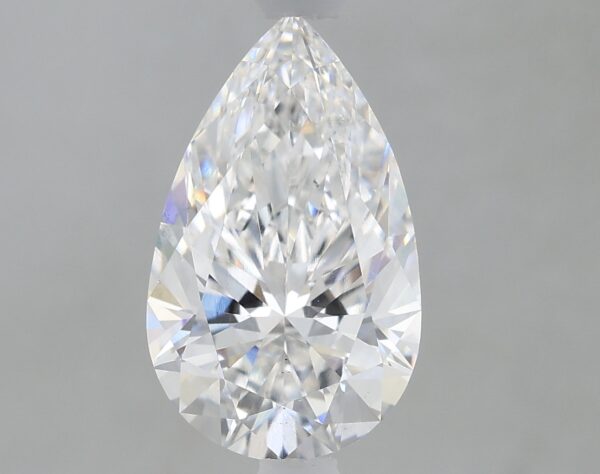1.66 carat, E colour, VS2 clarity, Pear shape, Lab Grown Diamond.