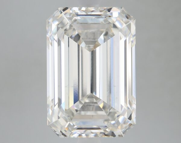 5.26 carat, G colour, VS2 clarity, Emerald shape, Lab Grown Diamond.