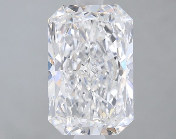 1.96 carat, D colour, VS2 clarity, Radiant shape, Lab Grown Diamond.