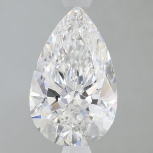 1.63 carat, E colour, VS1 clarity, Pear shape, Lab Grown Diamond.