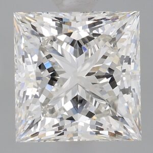 1.77 carat, G colour, VS2 clarity, Princess shape, Lab Grown Diamond.
