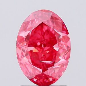 1.55 carat,  colour, SI1 clarity, Oval shape, Lab Grown Diamond.