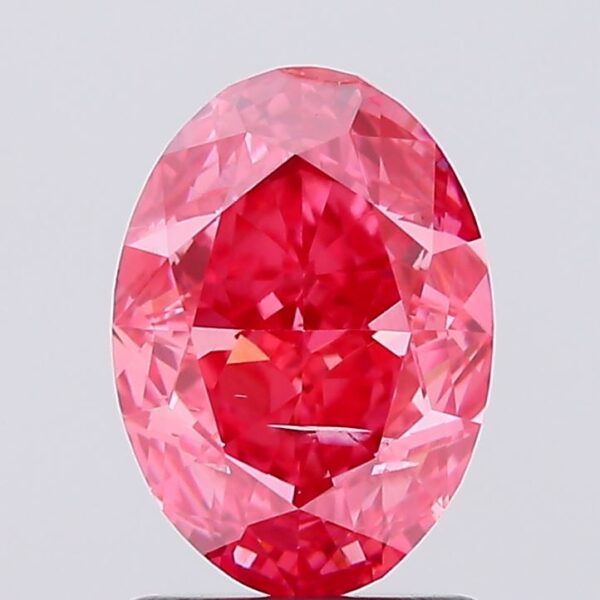 1.55 carat,  colour, SI1 clarity, Oval shape, Lab Grown Diamond.