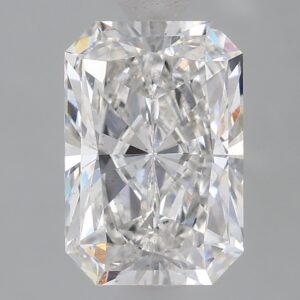 1.61 carat, F colour, VS2 clarity, Radiant shape, Lab Grown Diamond.