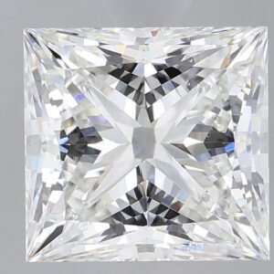 1.68 carat, F colour, VS1 clarity, Princess shape, Lab Grown Diamond.