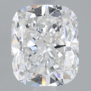 1.67 carat, F colour, VS1 clarity, Cushion shape, Lab Grown Diamond.