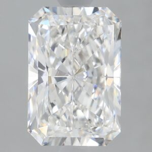 1.64 carat, F colour, VS1 clarity, Radiant shape, Lab Grown Diamond.