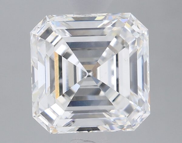 1.66 carat, E colour, VS1 clarity, Asscher shape, Lab Grown Diamond.