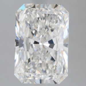 1.64 carat, F colour, VS1 clarity, Radiant shape, Lab Grown Diamond.