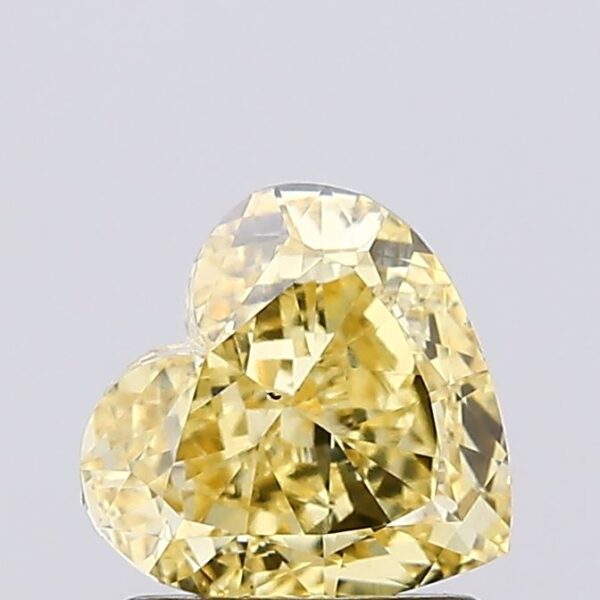 1.18 carat,  colour, VS2 clarity, Heart shape, Lab Grown Diamond.