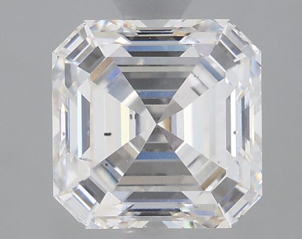 1.64 carat, E colour, VS2 clarity, Asscher shape, Lab Grown Diamond.