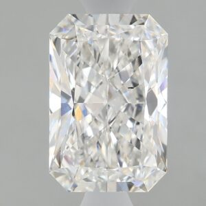 1.46 carat, F colour, VS2 clarity, Radiant shape, Lab Grown Diamond.