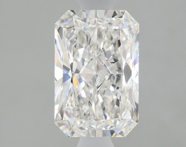 1.46 carat, F colour, VS2 clarity, Radiant shape, Lab Grown Diamond.