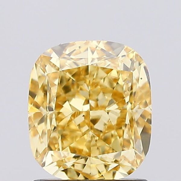 1.52 carat,  colour, VS1 clarity, Cushion shape, Lab Grown Diamond.