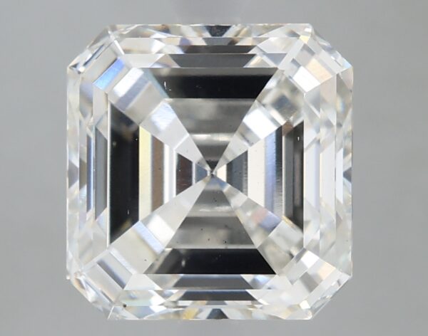 3.19 carat, G colour, VS2 clarity, Asscher shape, Lab Grown Diamond.