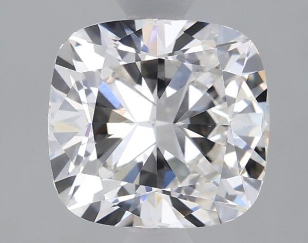 1.63 carat, F colour, VVS2 clarity, Cushion shape, Lab Grown Diamond.