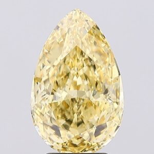 3.51 carat,  colour, SI1 clarity, Pear shape, Lab Grown Diamond.