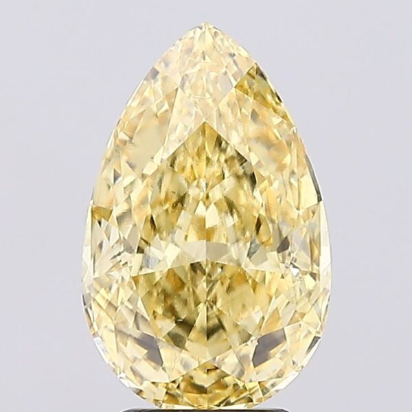 3.51 carat,  colour, SI1 clarity, Pear shape, Lab Grown Diamond.