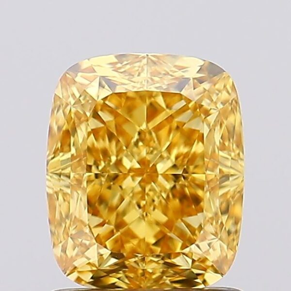 1.47 carat,  colour, VVS2 clarity, Cushion shape, Lab Grown Diamond.