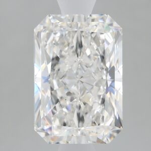 1.66 carat, F colour, VS1 clarity, Radiant shape, Lab Grown Diamond.