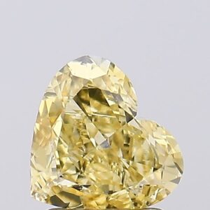 1.55 carat,  colour, VVS2 clarity, Heart shape, Lab Grown Diamond.