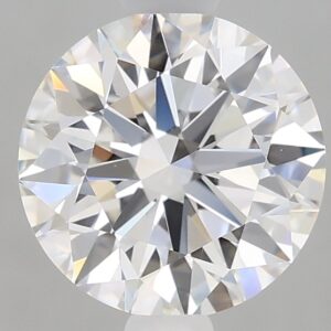 1.26 carat, E colour, VVS2 clarity, Round shape, Lab Grown Diamond.
