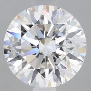 1.26 carat, F colour, VVS2 clarity, Round shape, Lab Grown Diamond.