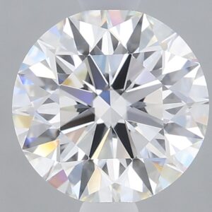 1.29 carat, F colour, VVS2 clarity, Round shape, Lab Grown Diamond.