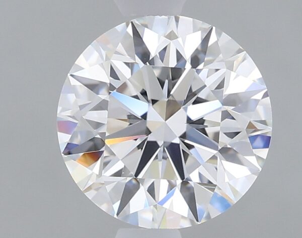 1.28 carat, E colour, VVS2 clarity, Round shape, Lab Grown Diamond.