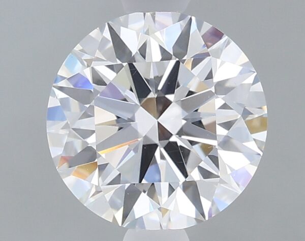 1.21 carat, D colour, VS2 clarity, Round shape, Lab Grown Diamond.