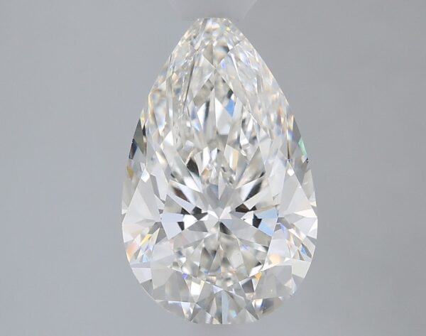 1.74 carat, G colour, VS1 clarity, Pear shape, Lab Grown Diamond.