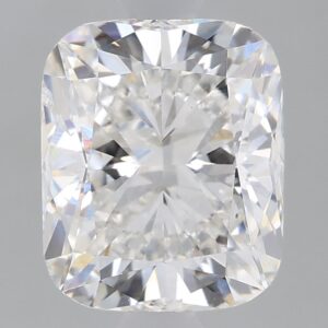 1.65 carat, F colour, VS2 clarity, Cushion shape, Lab Grown Diamond.